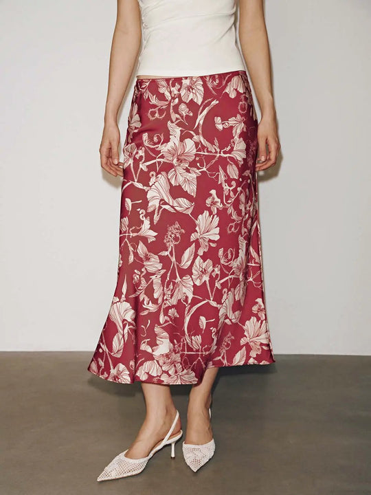 Printed Fishtail Midi Skirts