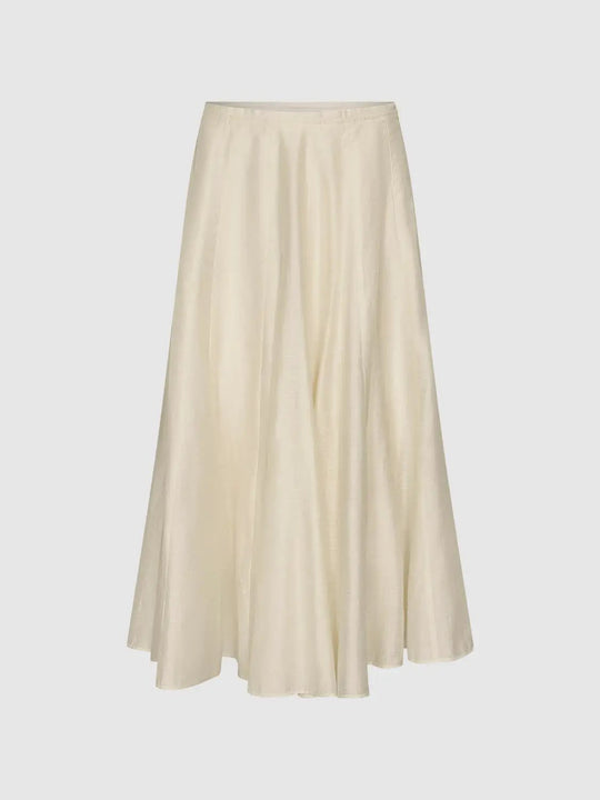 Lyocell Thin Flowing A-Line Midi Skirts