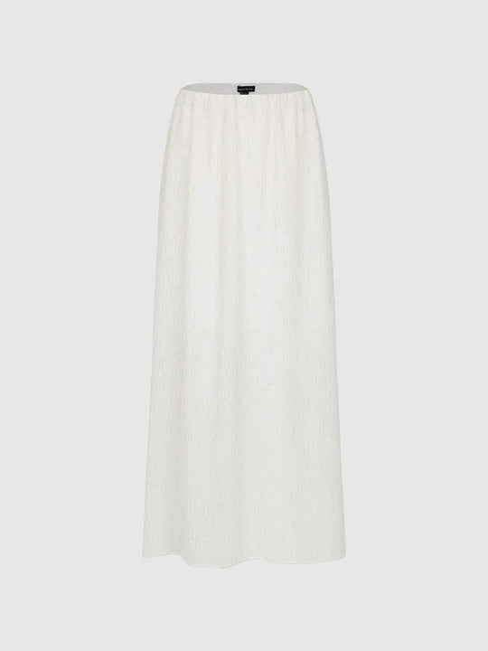 Lightweight Textured Soft Maxi Skirt