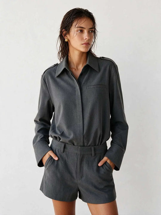 Stretch Seam Detailing Jumpsuit