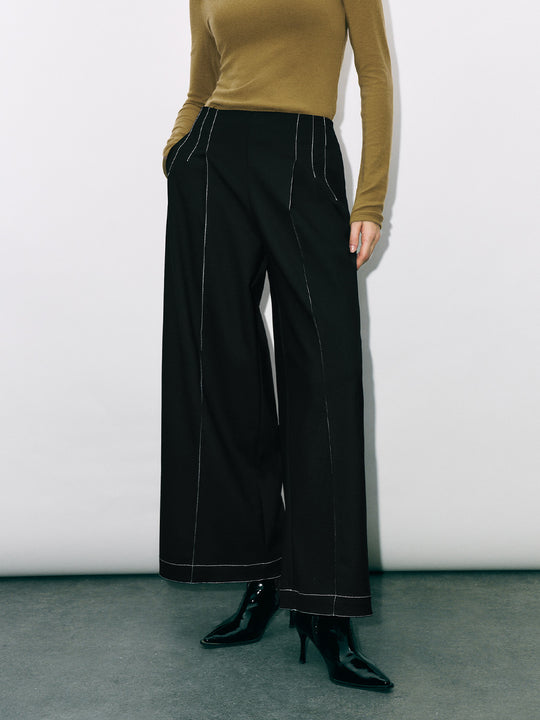 Pantalon à jambes larges