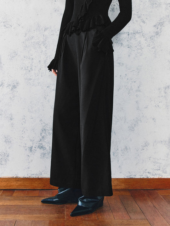 Knöchellange Hose mit weitem Bein