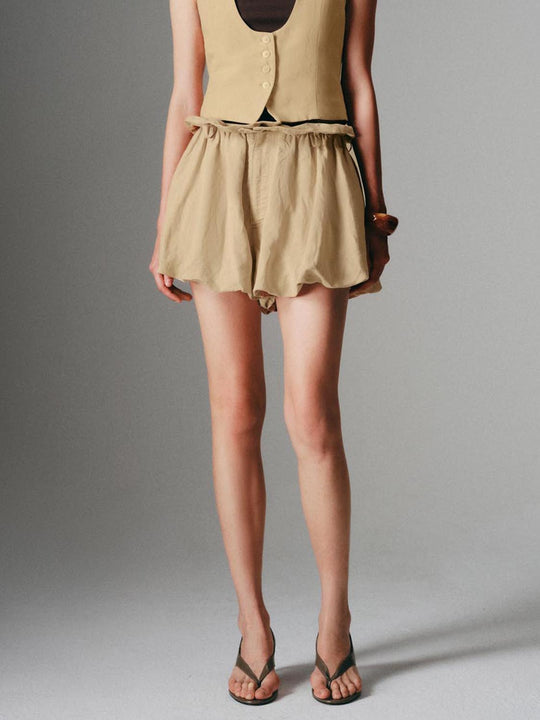 Ruffle Balloon Shorts