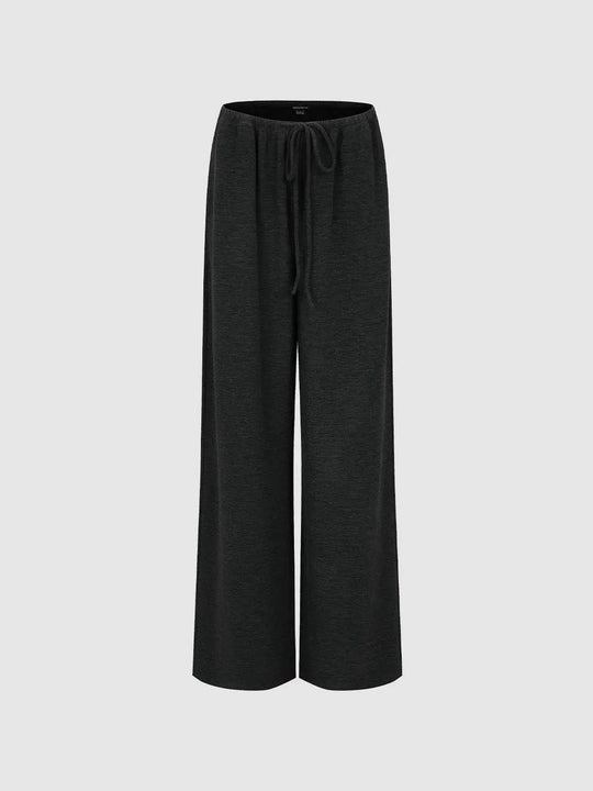 Drawstring Elastic Waisted Pants