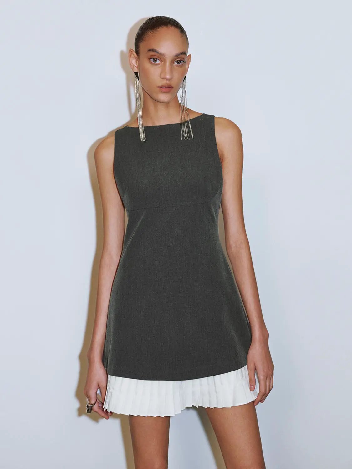 2 In 1 Sleeveless Straight Dresses by Urban Revivo Fashion