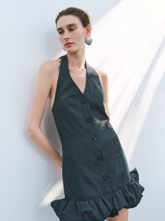 Vestidos Mini Ruffle