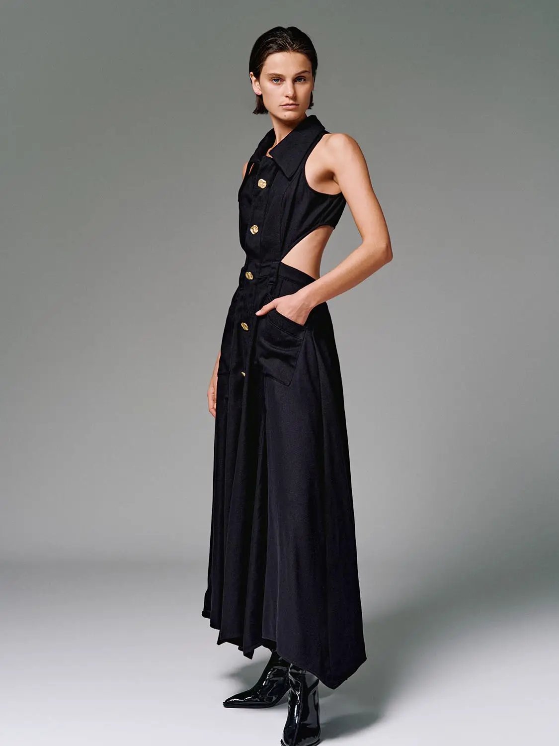 Cut Out Sleeveless Maxi Dresses by Urban Revivo Fashion