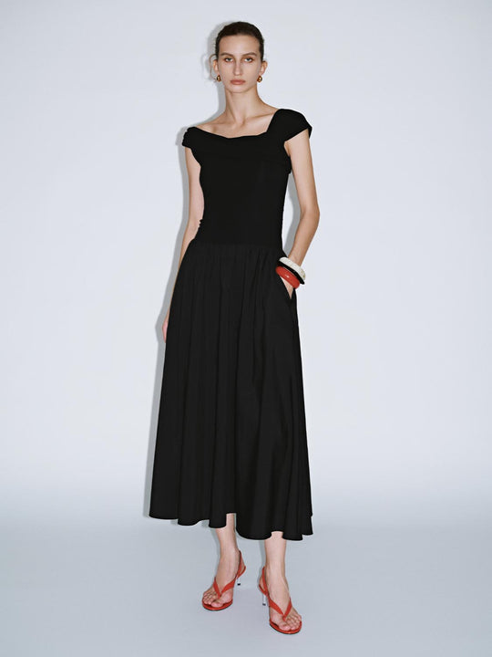 One Shoulder A-Line Maxi Dresses