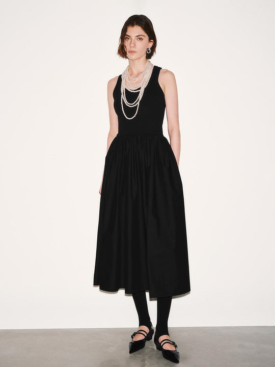 Sleeveless A-Line Midi Dresses