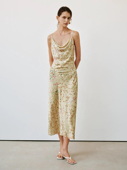 Floral Strappy Printed Viscose Maxi Dresses