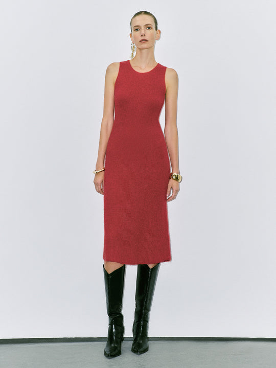 Vestidos de punto ajustados sin mangas