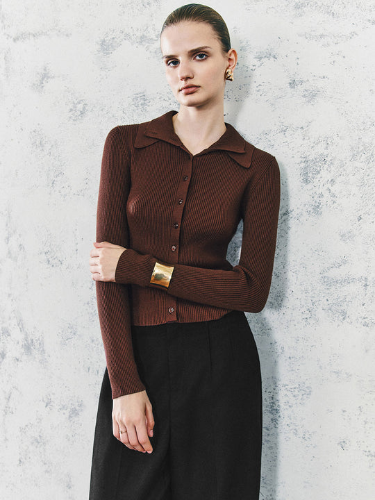 Cardigans tricotés à boutons