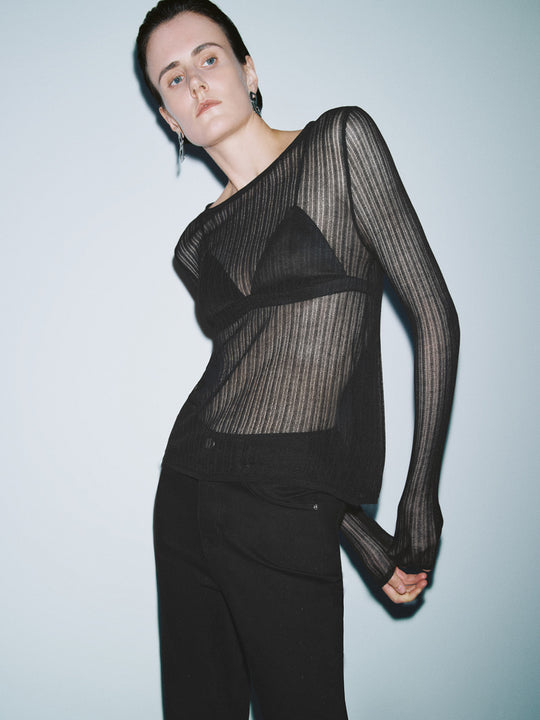 T-shirts en tricot moulants