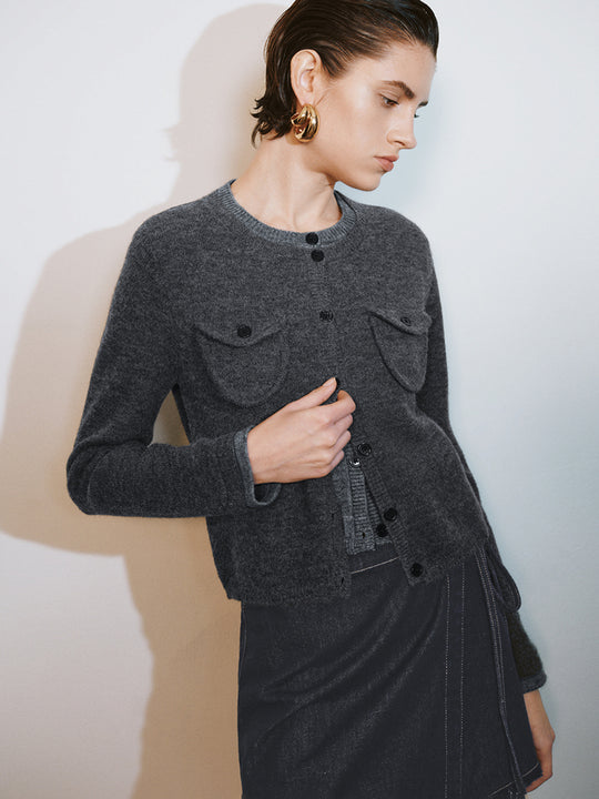 Button Up Knitted Cardigans