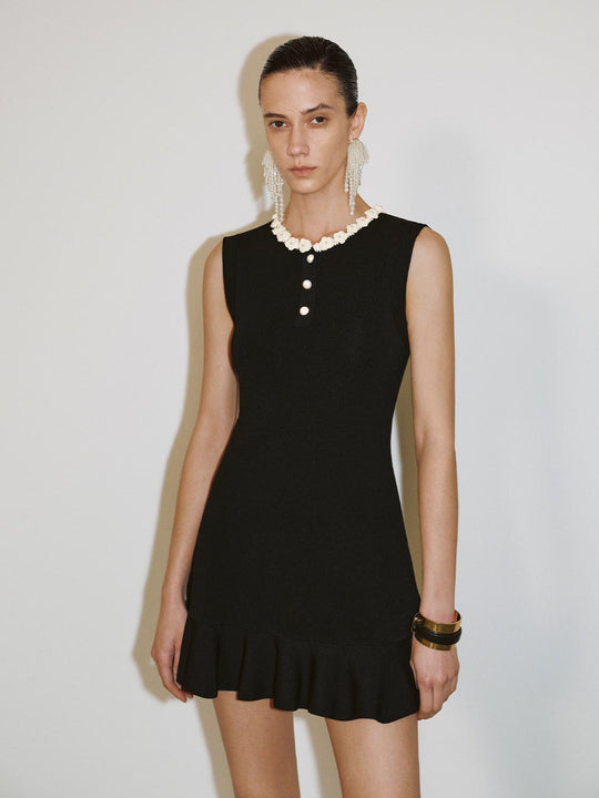 Sleeveless Knitted Mini Dresses