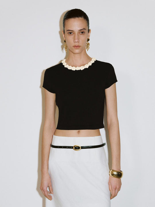 Knitted Short Sleeve T-Shirts