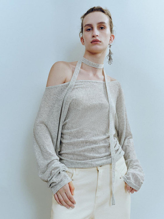 Écharpe T-shirts tricotés