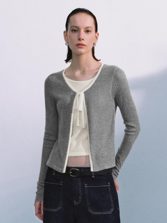 Magliette a manica lunga lavorate a maglia