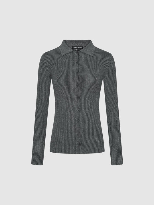 Knopfverschluss Slim Fit Strickjacken