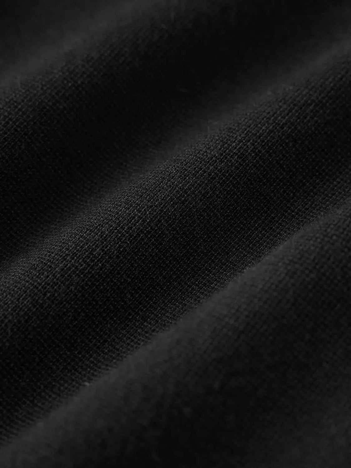 Wrap V-Neck Batwing Short-Sleeve Knitted Cardigan in black fabric