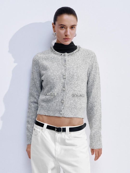 Patch Pocket Knitted Cardigans