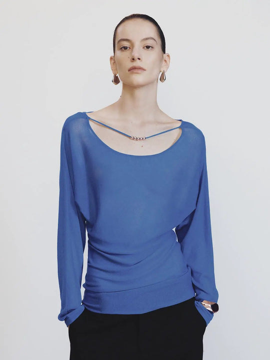 Loose Fit Long Sleeve T-Shirts With Slight Stretch Fabric