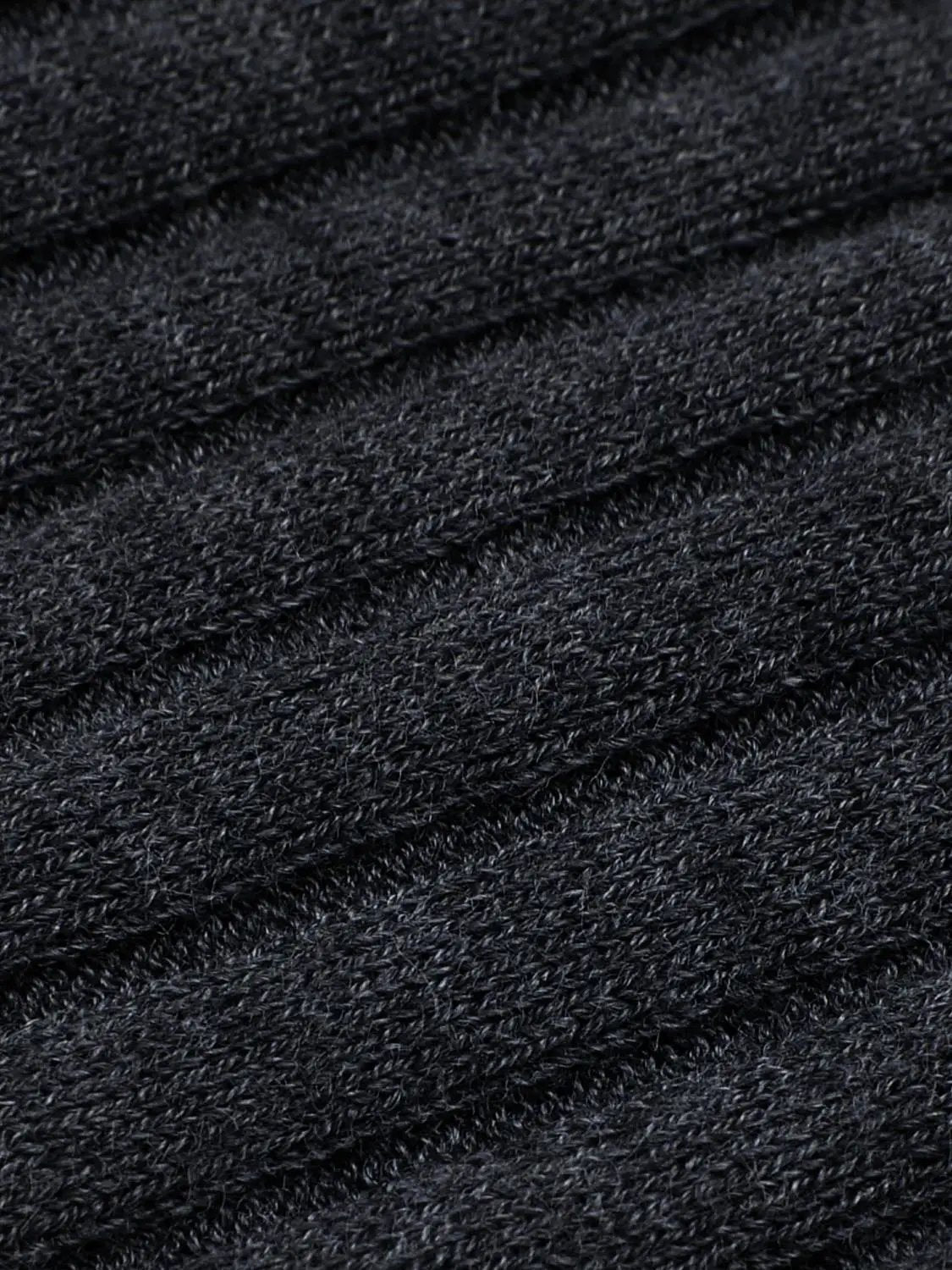 Knitted T-Shirts fabric close-up in dark navy by Urban Revivo Fashion