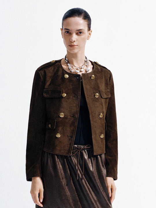 Flap Pockets Leather Jackets