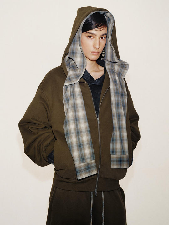 2 In 1 Hooded Tie Detail Jackets