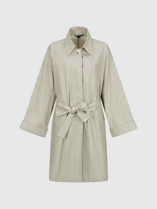 Cotton Long Sleeve Lightweight Trench Coat