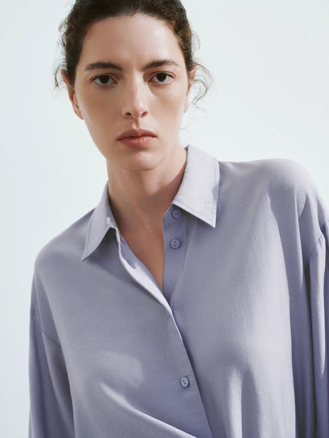 Tie Side Button Up Straight Shirt by Urban Revivo Fashion