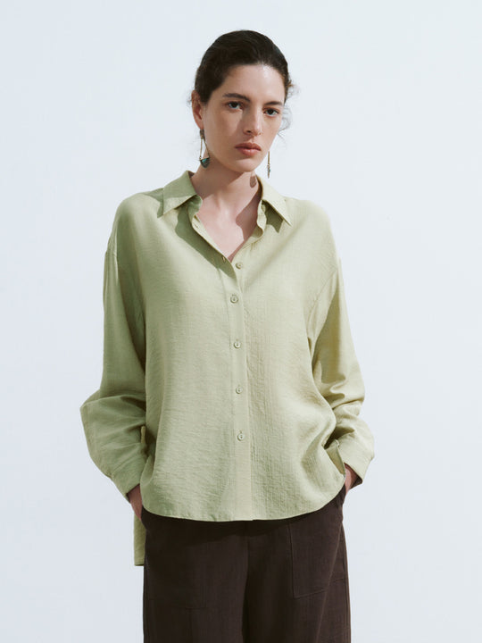 Camicia larga con bottoni