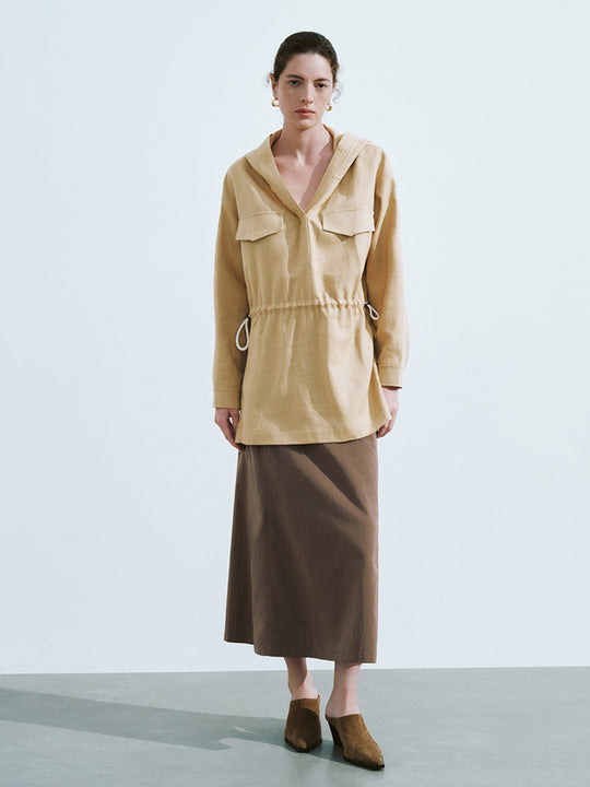 Camicia con tasca a patta