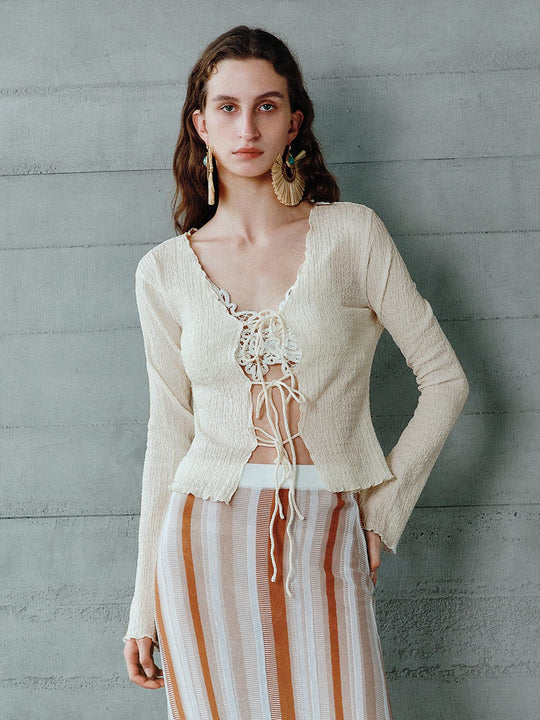 Hemden mit vorderer Schnürung