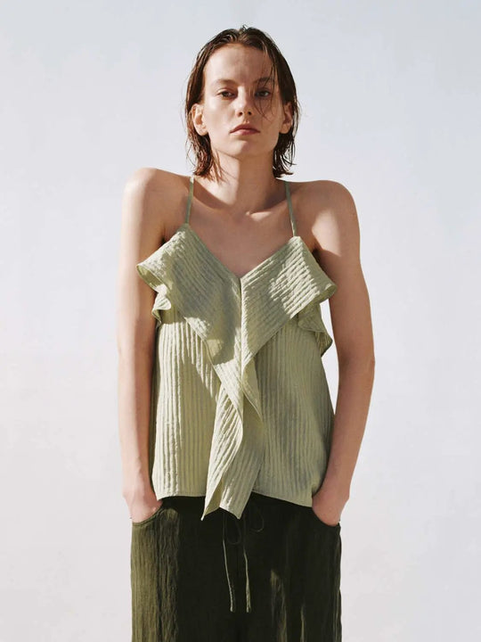 Tops de tirantes con volantes