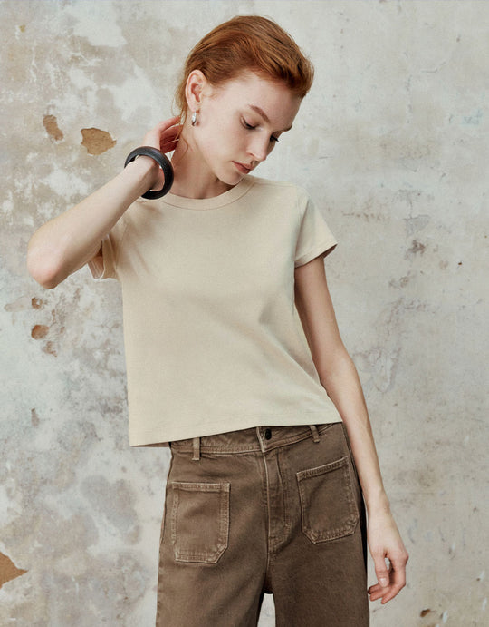 T-Shirt mit Rundhalsausschnitt