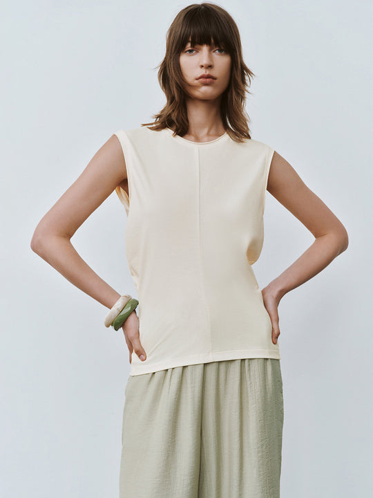 Débardeur patineur à col ras du cou