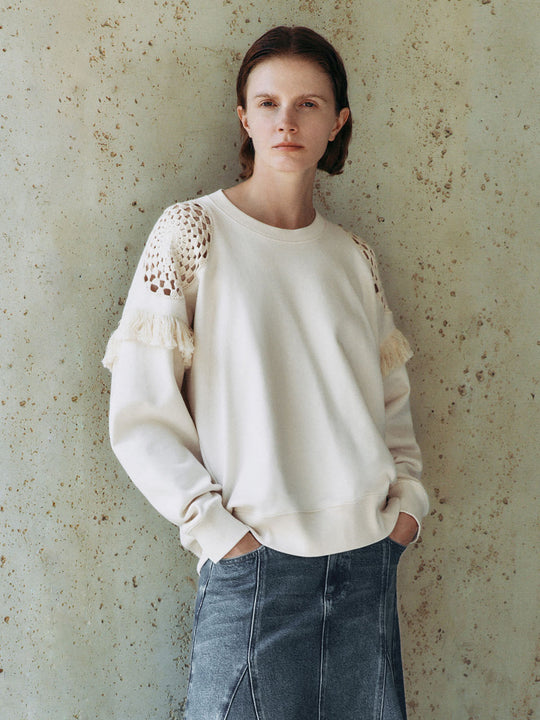 Sudaderas Oversize con Cuello Redondo