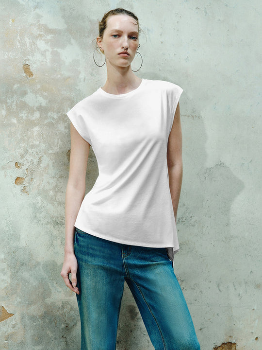 T-shirts à ourlet irrégulier