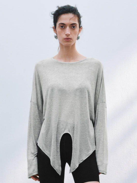 Tie Front Oversized T-Shirts