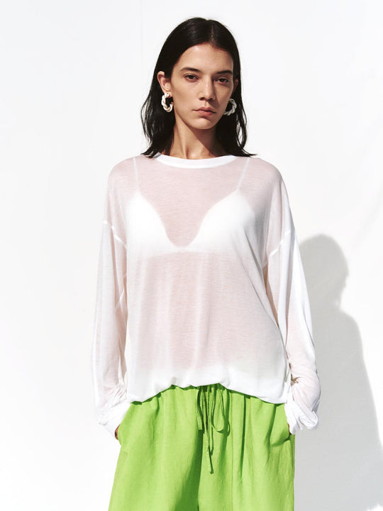 T-shirts à manches longues en voile