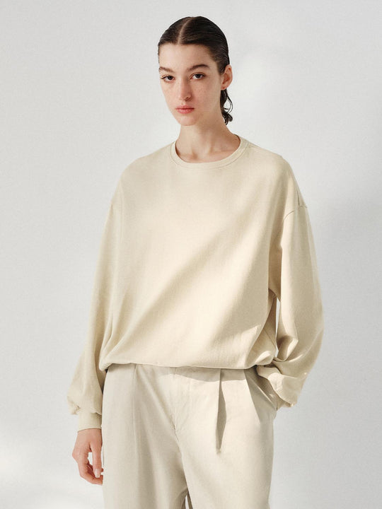 Sweatshirts à col rond coupe ample