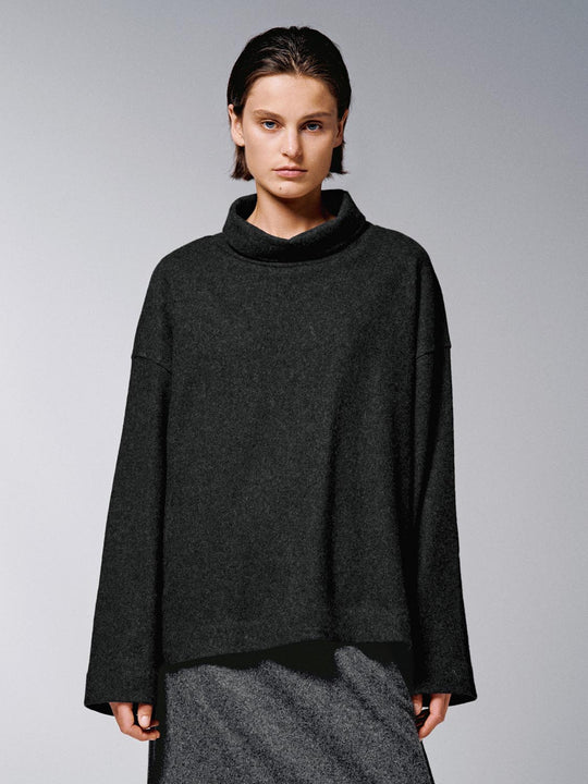 Turtleneck Wool Blend Sweatshirts
