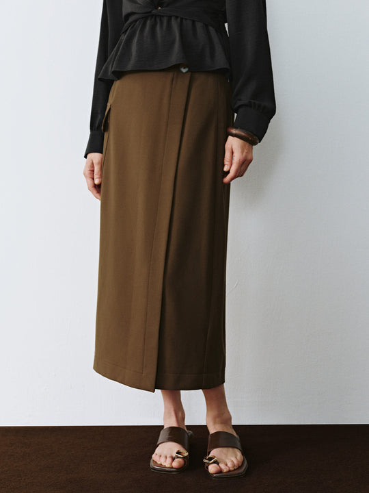 Jupes droites avec ceinture décorative