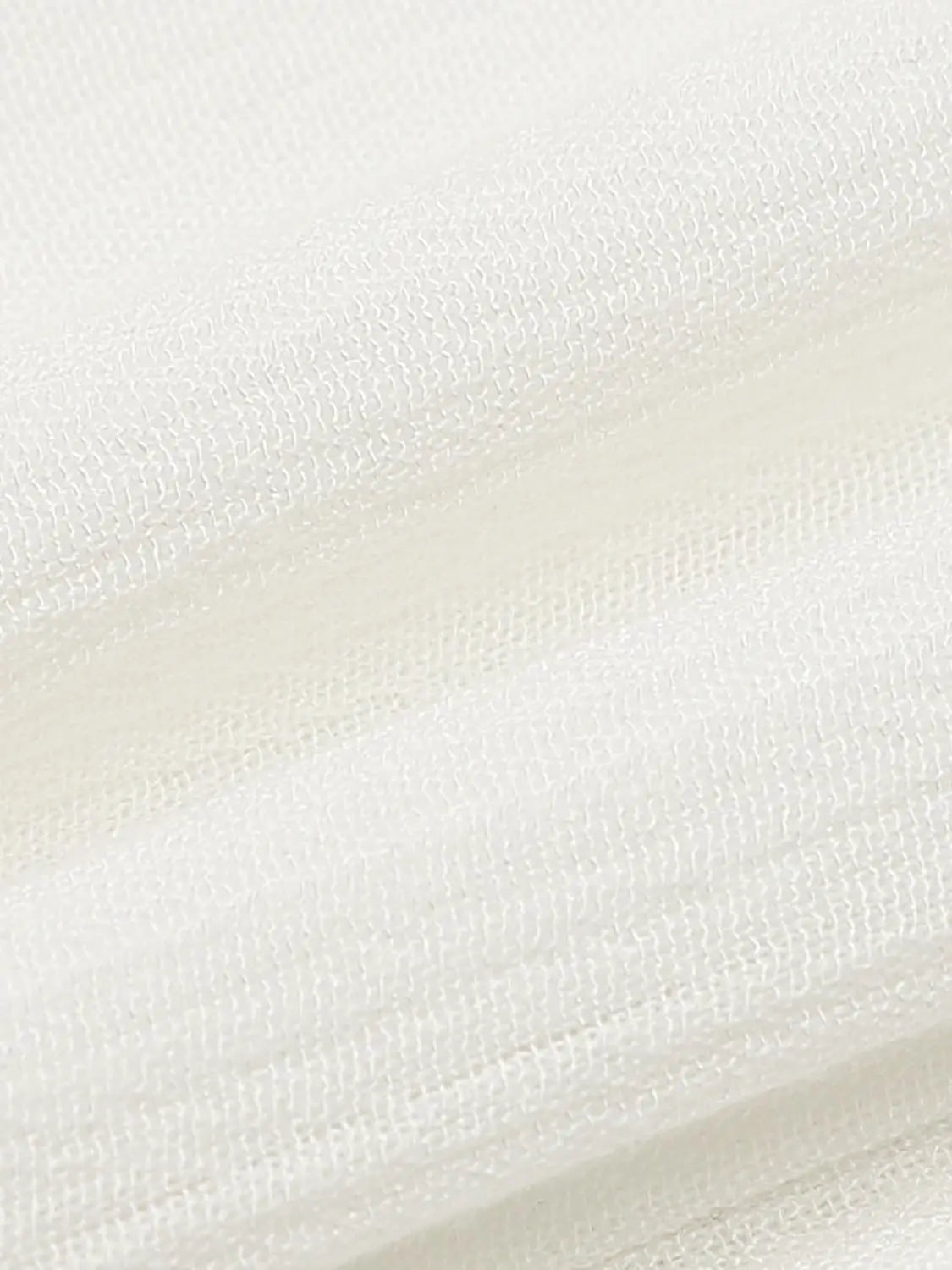 Urban Revivo A-Line Skirt in white fabric close-up