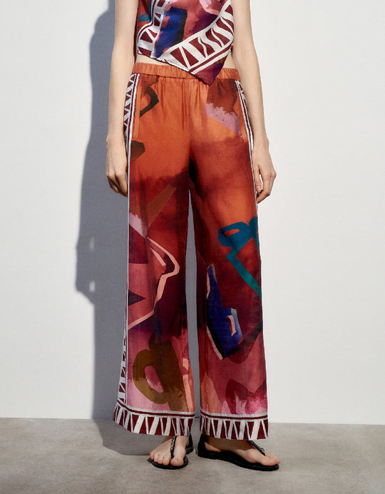 Hose mit weitem Bein