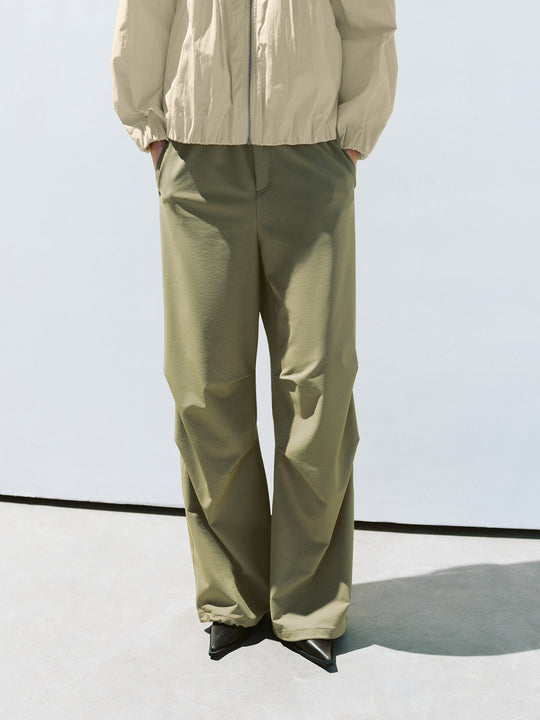 Pantalon large élastique