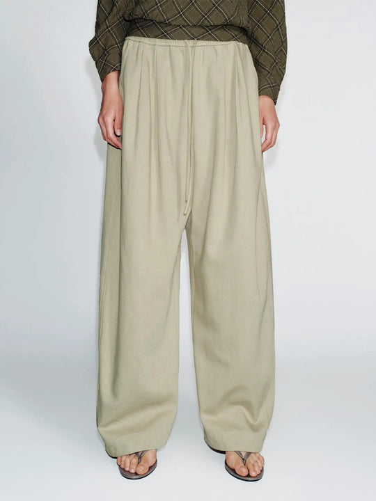 Pantalons larges à enfiler avec cordon de serrage