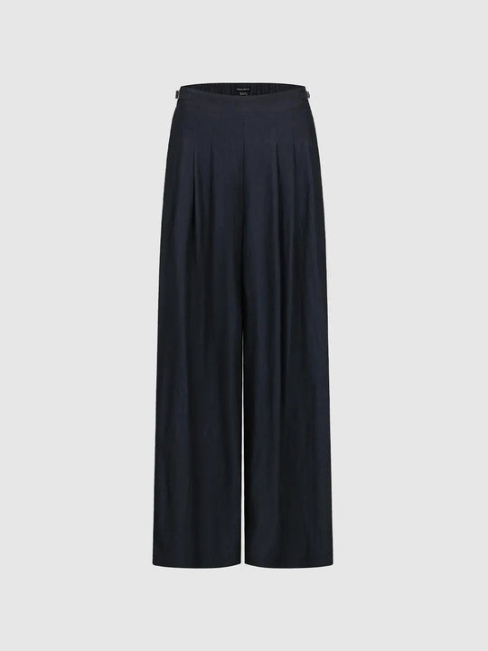 Wide Leg Pleated Pants