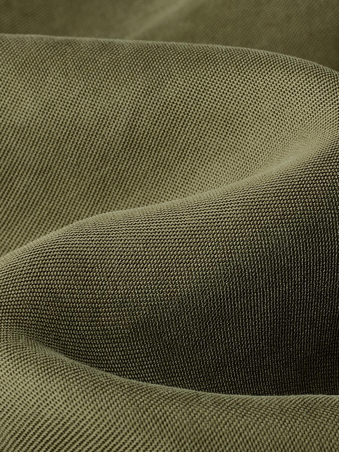 Drawstring pull-on wide-leg pants in olive green fabric.